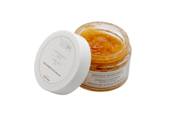 Gommage Visage À l'Huile & Poudre de Noyau de Prune Bio